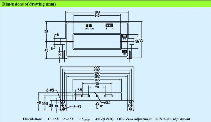 Hall Effect Split Core Current Sensor ,  AC DC Pulse Open Loop Current Transducer