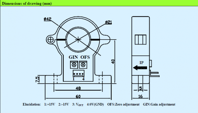 Open Loop Type Split Core Hall Current Sensor For Automation Equipment