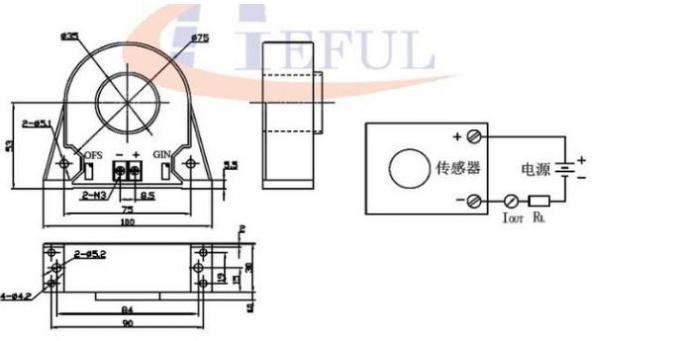 Open Loop Current Transmitter / Current Sensor Based On Hall Effect Principle
